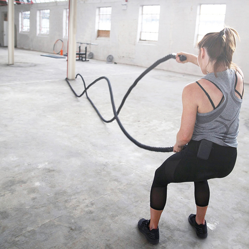 9M/12M/15M Fitness Battle Rope - مراجعة Crossfit No Equipment وسعره