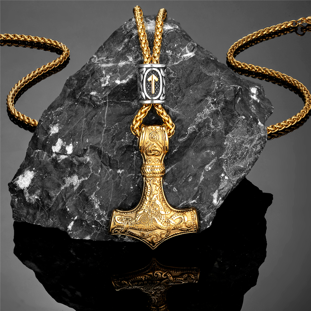 Gold Plated Norse Runes Beads  - مراجعة Battle Rope Anchor وسعره