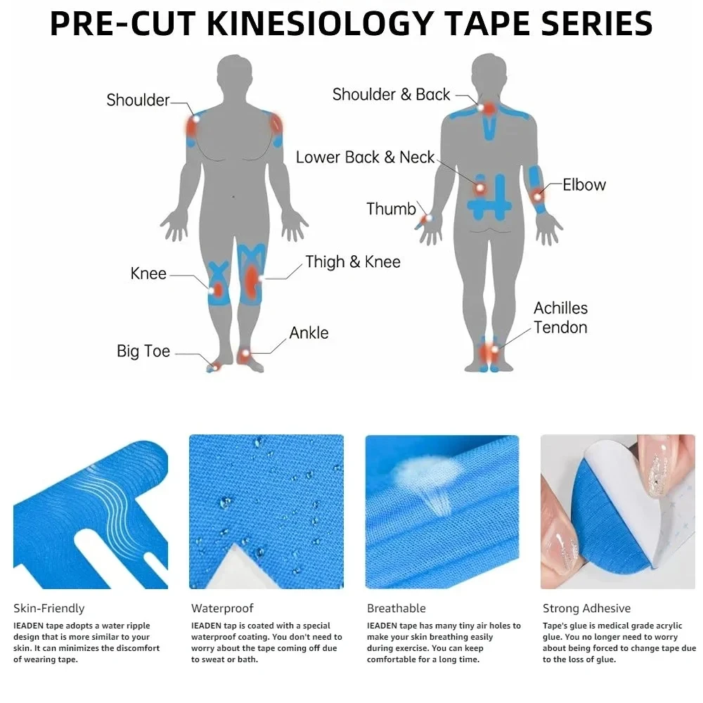 10PCS Precut Kinesiology Tape  - مراجعة Finger Tape Athletic وسعره