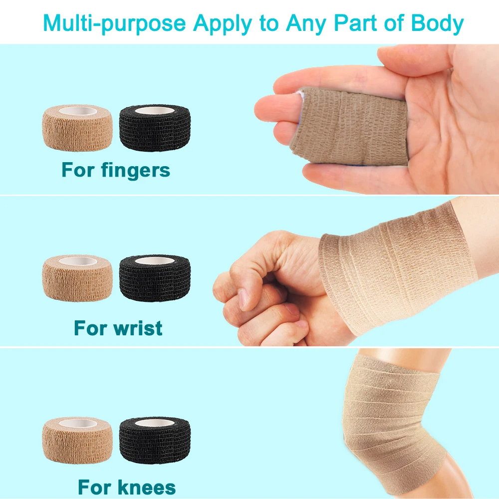 10 Piece Elastic Bandage Tapes - مراجعة Finger Tape Athletic وسعره